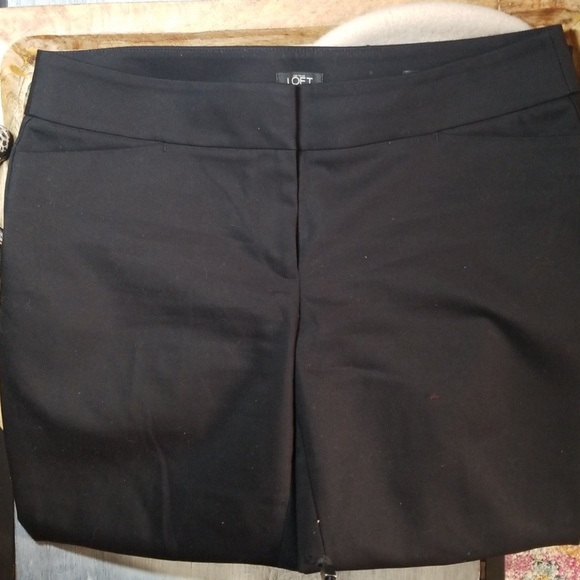 [SOLD] LOFT | 10P Marisa Straight Black Trousers - Picture 3 of 5